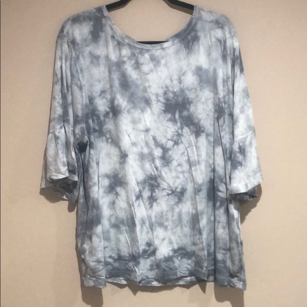 Grey Tie-Dye Calvin Klein Performance Top